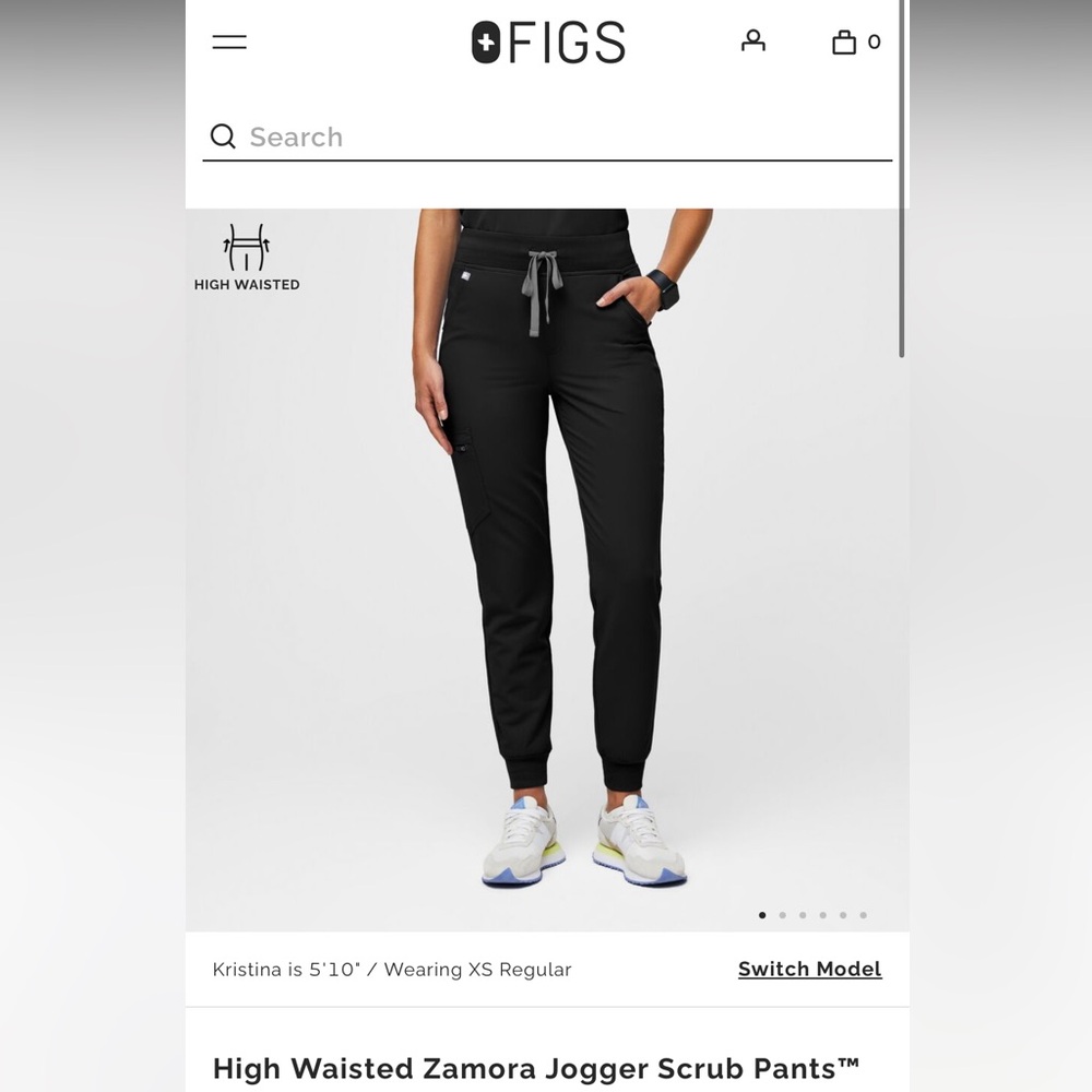 FIGS High Waisted Zamora Jogger Scrub Pants
